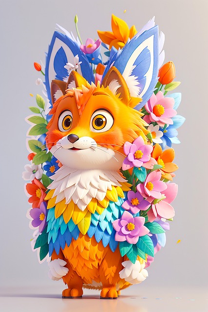 Free ai generated fox canine illustration
