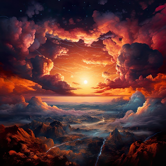 Free Ai Generated Mountains illustration and picture