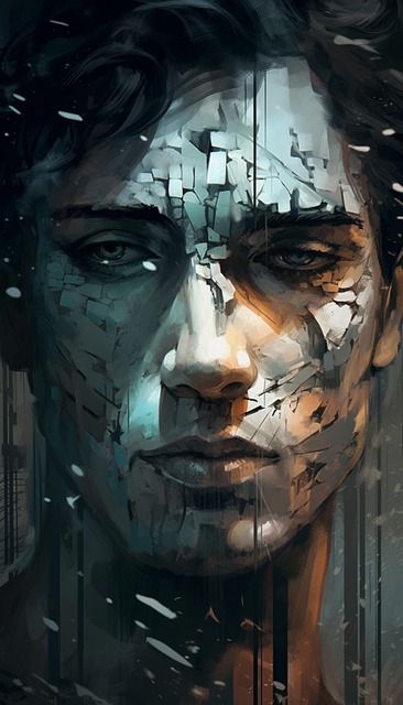 Free ai generated man broken illustration