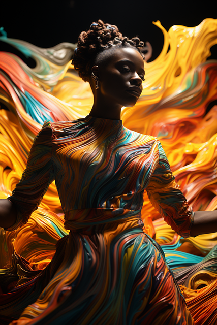 Free Dancer Paint illustration and picture
