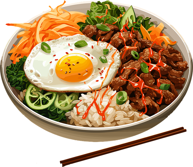 Ai Generiert, Gemüse, Bibimbap, Kimchi