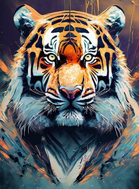 Free Siberian Tiger Bengal Tiger illustration and picture