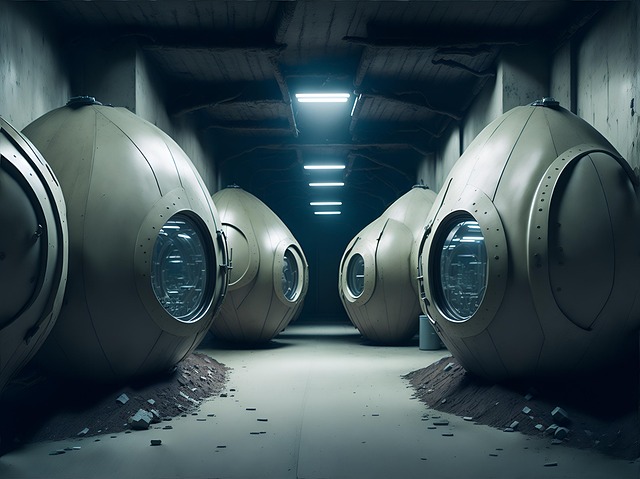 Free ai generated building pod illustration