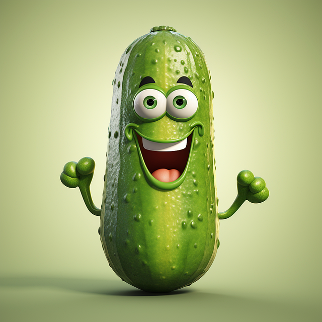 Free vegetable cucumber salad illustration