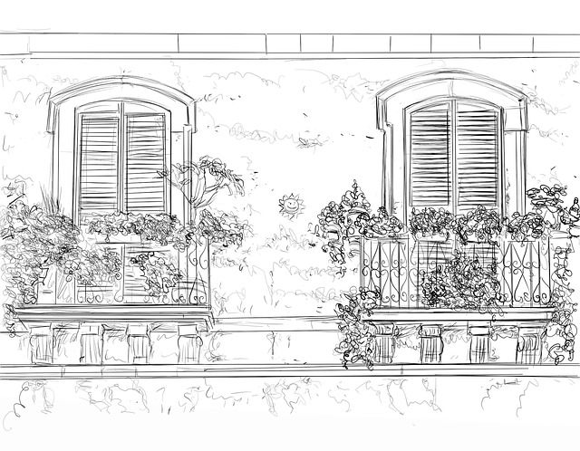 Download free HD stock image of Building Exterior Free building exterior nature illustration