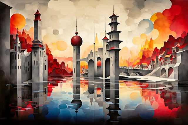 Free ai generated castle architecture illustration