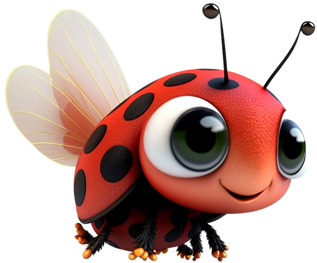 Free ai generated ladybug insect illustration