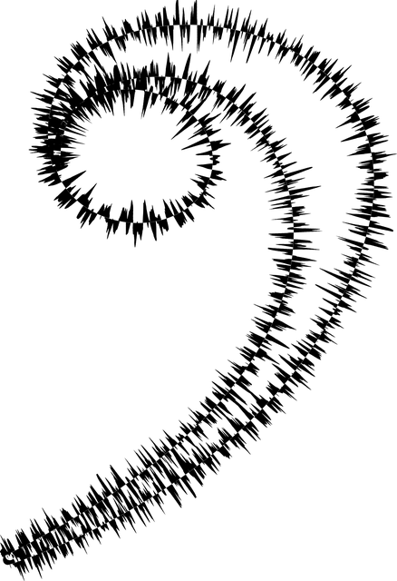 Free musical note waveform oscilloscope illustration