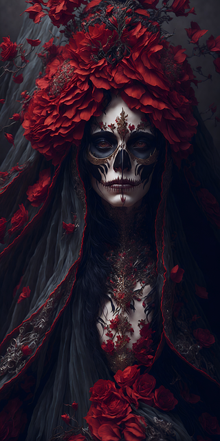 Ai Generiert, Catrina, Schädel, Natur