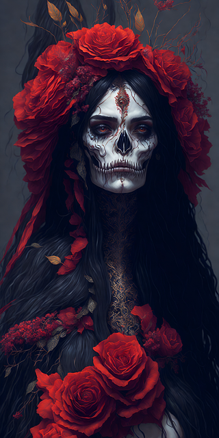 Ai Generiert, Catrina, Schädel, Natur