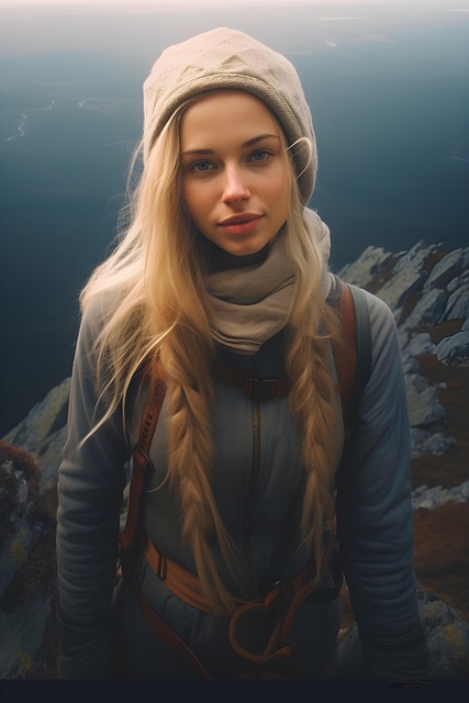 Free woman fashion winter illustration