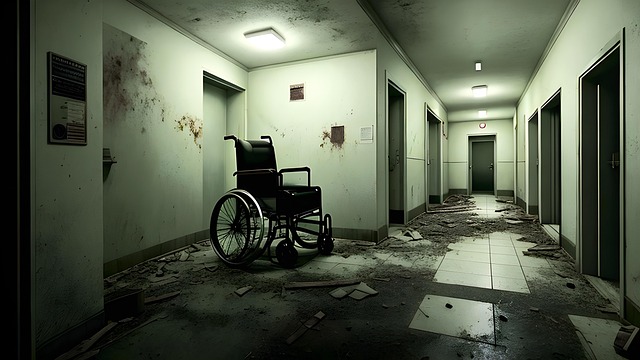 Free psychiatric horror abandoned illustration
