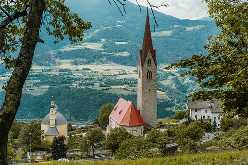 Free Dolomites Church photo and picture