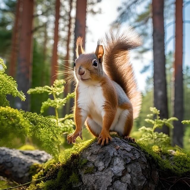 Download free HD stock image of Ai Generated Squirrel Free ai generated squirrel rodent illustration