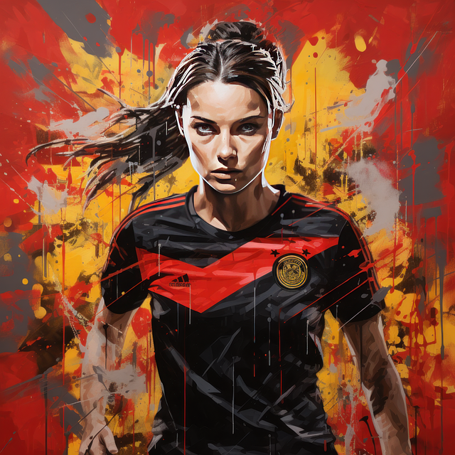 Download free HD stock image of Ai Generated Women'S Soccer Free ai generated women's soccer woman illustration