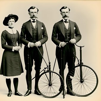 Free Edwardian Adult Men And Woman illustration and picture