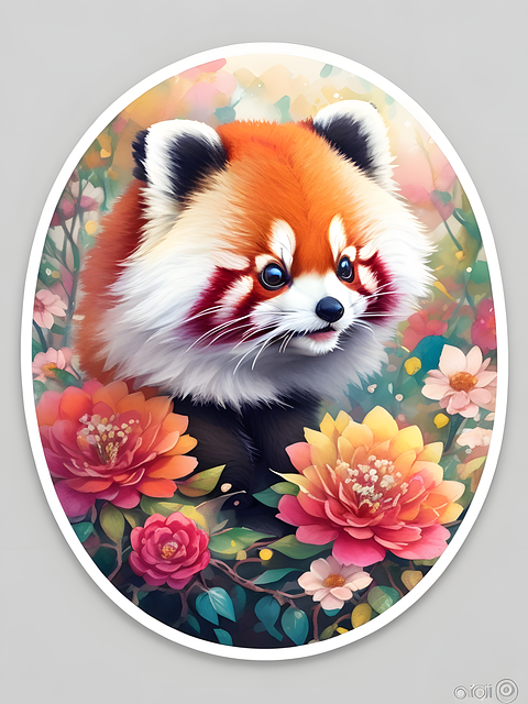 Free Red Panda Cat-Bear illustration and picture