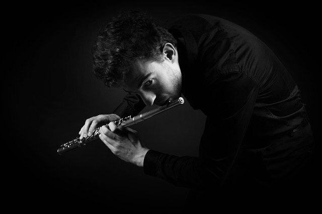 Mann, Musiker, Instrument, Flöte, Musik