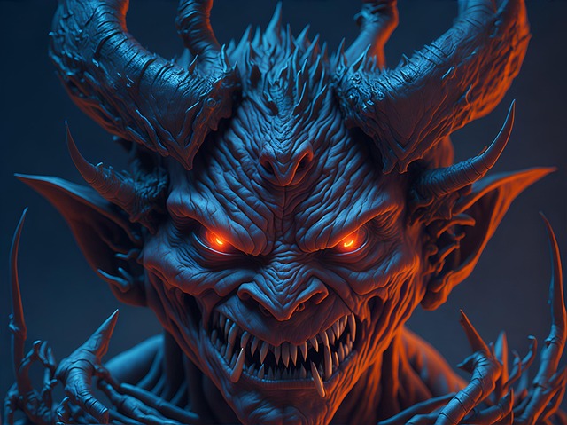 Free ai generated demon devil illustration