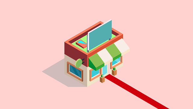 Download free HD stock image of Isometry Shop Free isometry shop store illustration