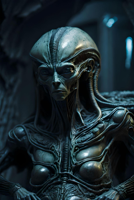 Free ai generated alien man illustration