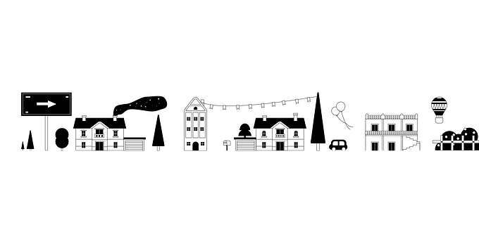 Free Town City vector and picture