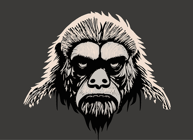 Free yeti monster creature vector