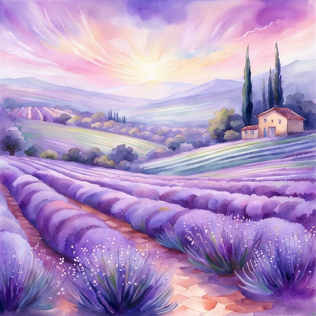 Free Ai Generated Lavender illustration and picture