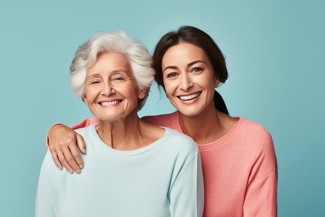 Free couple woman the elderly illustration