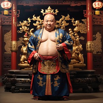 Free Hotei God illustration and picture