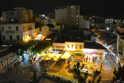 Free Athens Night photo and picture
