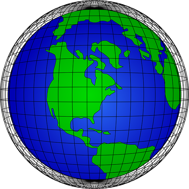 Free earth planet globe vector
