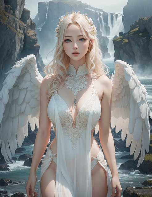 Free angel albino angel wing illustration