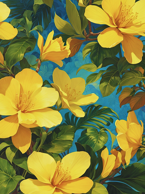 Genereret Af Ai, Blomster, Pomelier