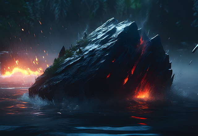 Ai Generiert, Vulkanausbruch, Eruption