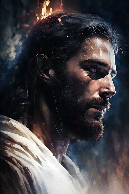 Free jesus christ digital illustration