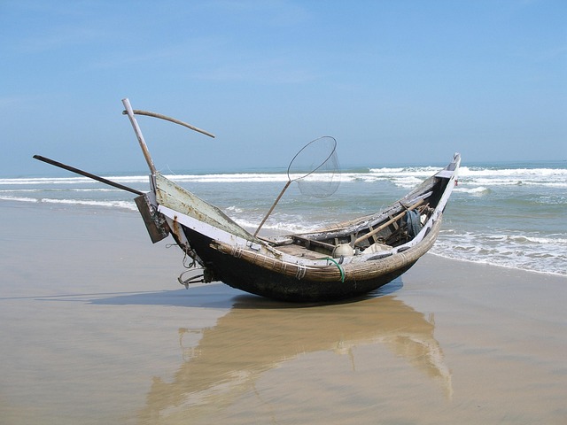 Wędkarstwo, Łódź, Morze, Ocean, Wietnam