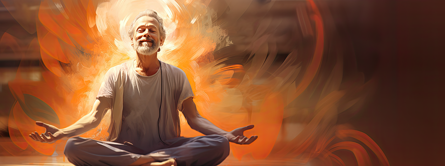 Ai Generiert, Mann, Meditation