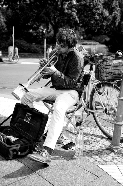 Hombre, Trompeta, Musica Callejera