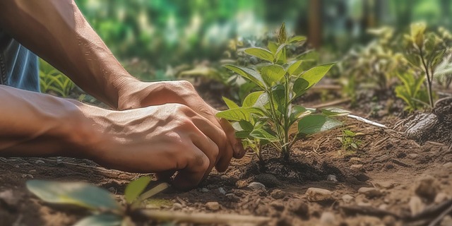 Free plantation botany cultivation illustration