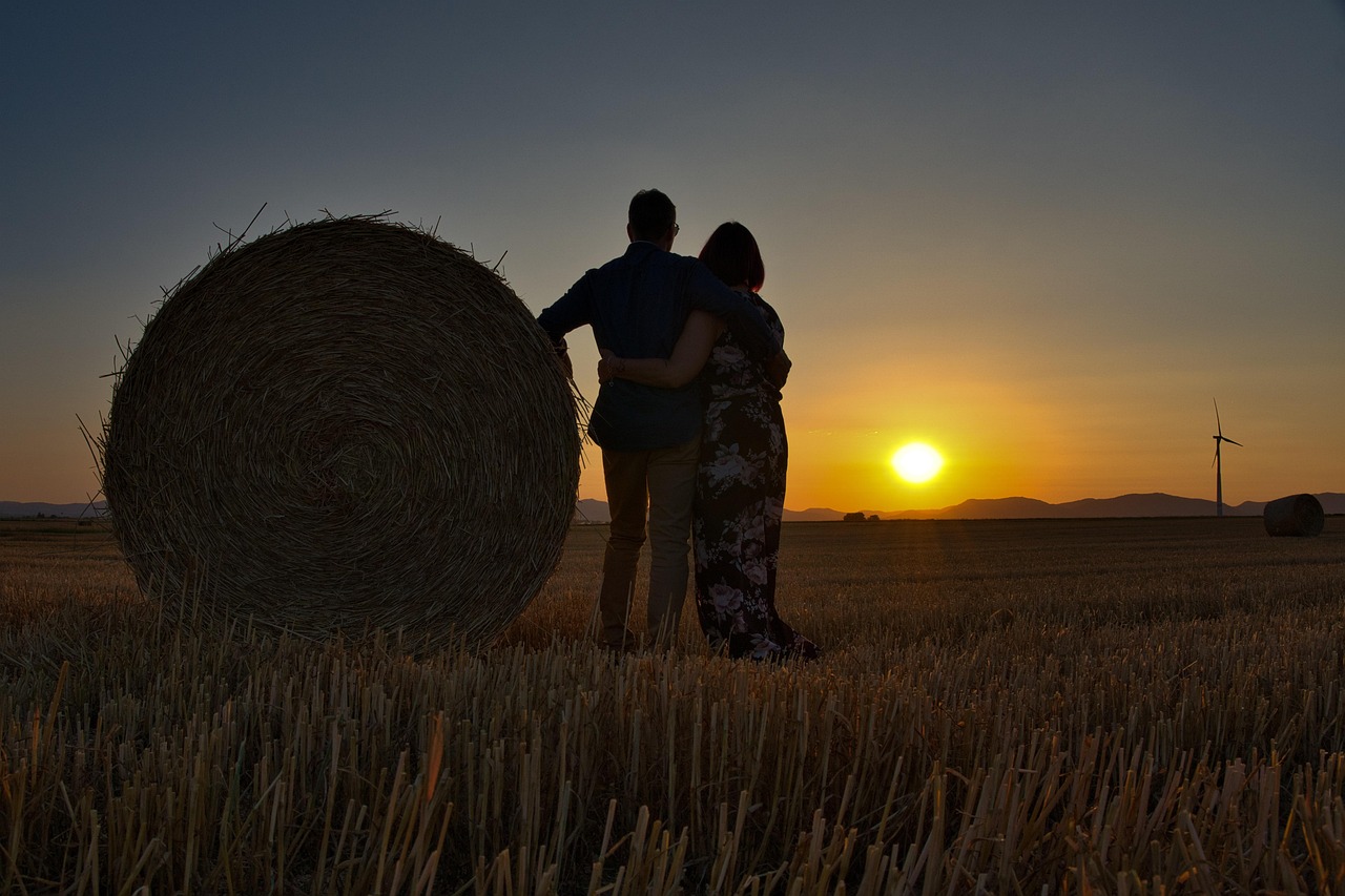 Sunset Hay Bales Bale Time - Free photo on Pixabay