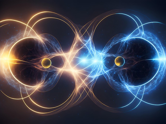 Free ai generated atoms science illustration