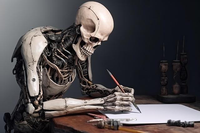 Free ai generated robot technology illustration