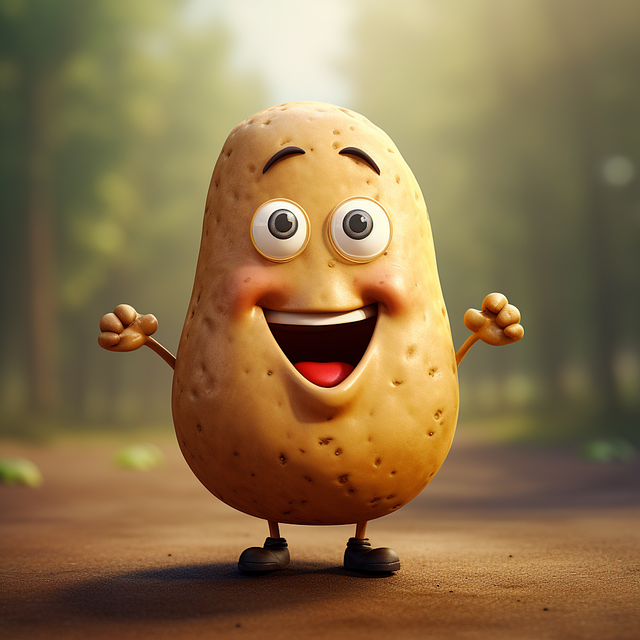 Free ai generated vegetable potato illustration