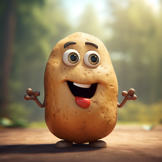 Free ai generated vegetable potato illustration