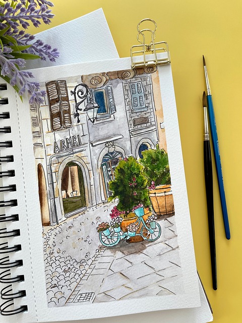 Free watercolor nature painting illustration
