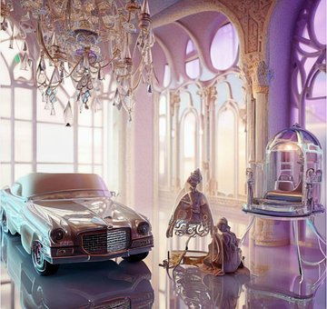 Free Barbie Car illustration and picture
