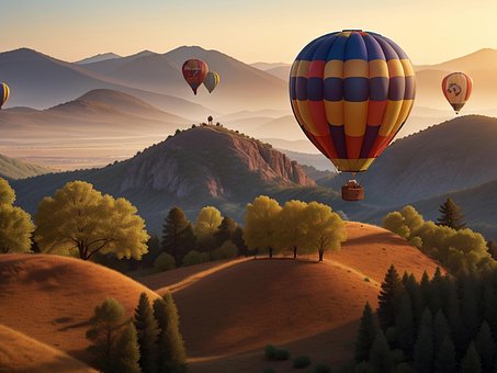 Free Hot Air Balloon Flight illustration and picture