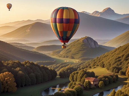 Free Hot Air Balloon Flight illustration and picture