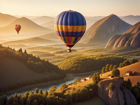 Free Hot Air Balloon Flight illustration and picture